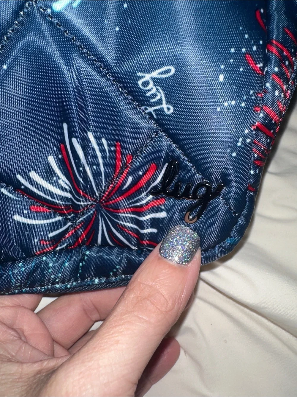 lug Hover Cosmetic Bag w/ Firework Print